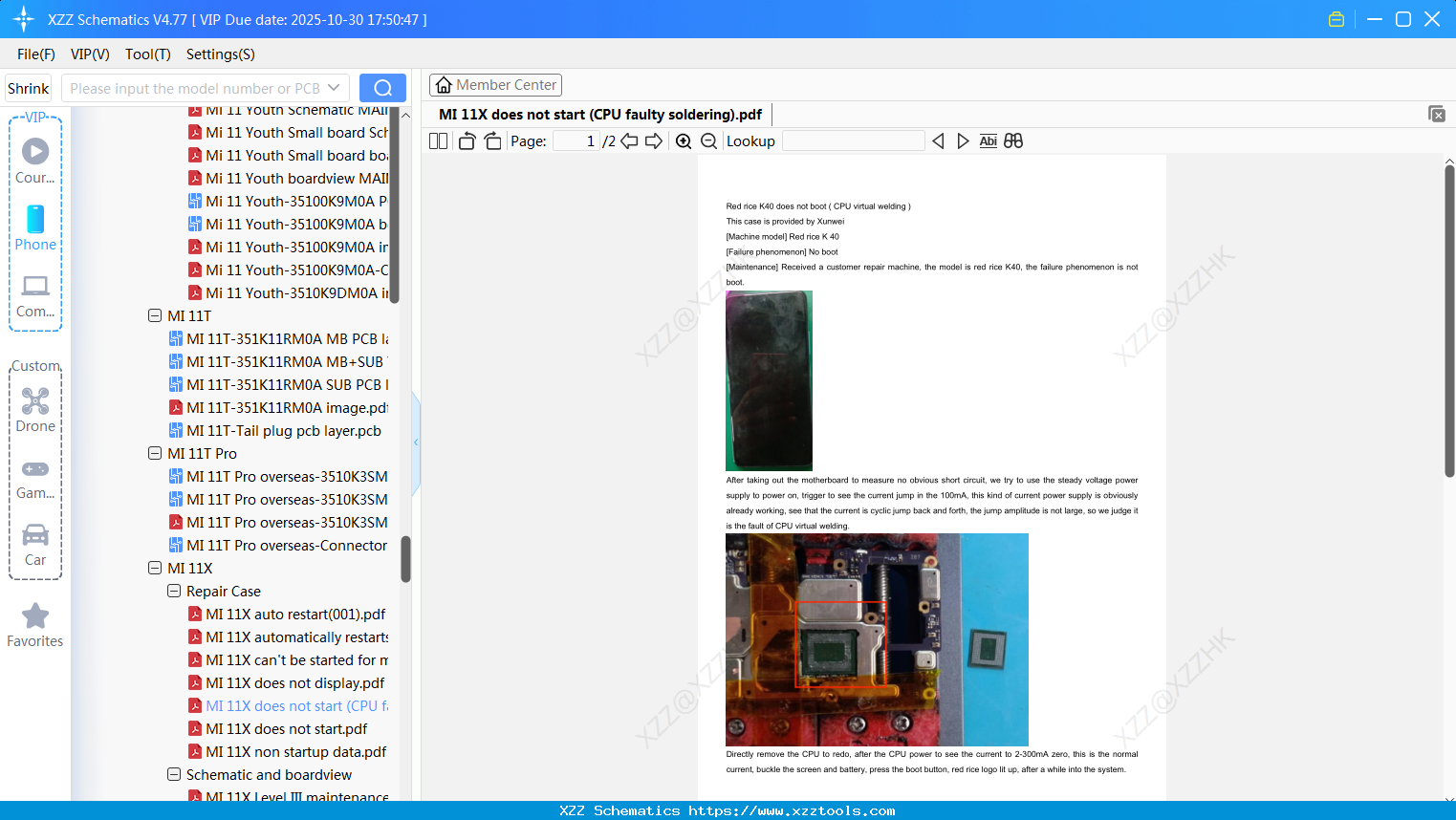 Xiaomi MI 11X Does Not Start (CPU Faulty Soldering)